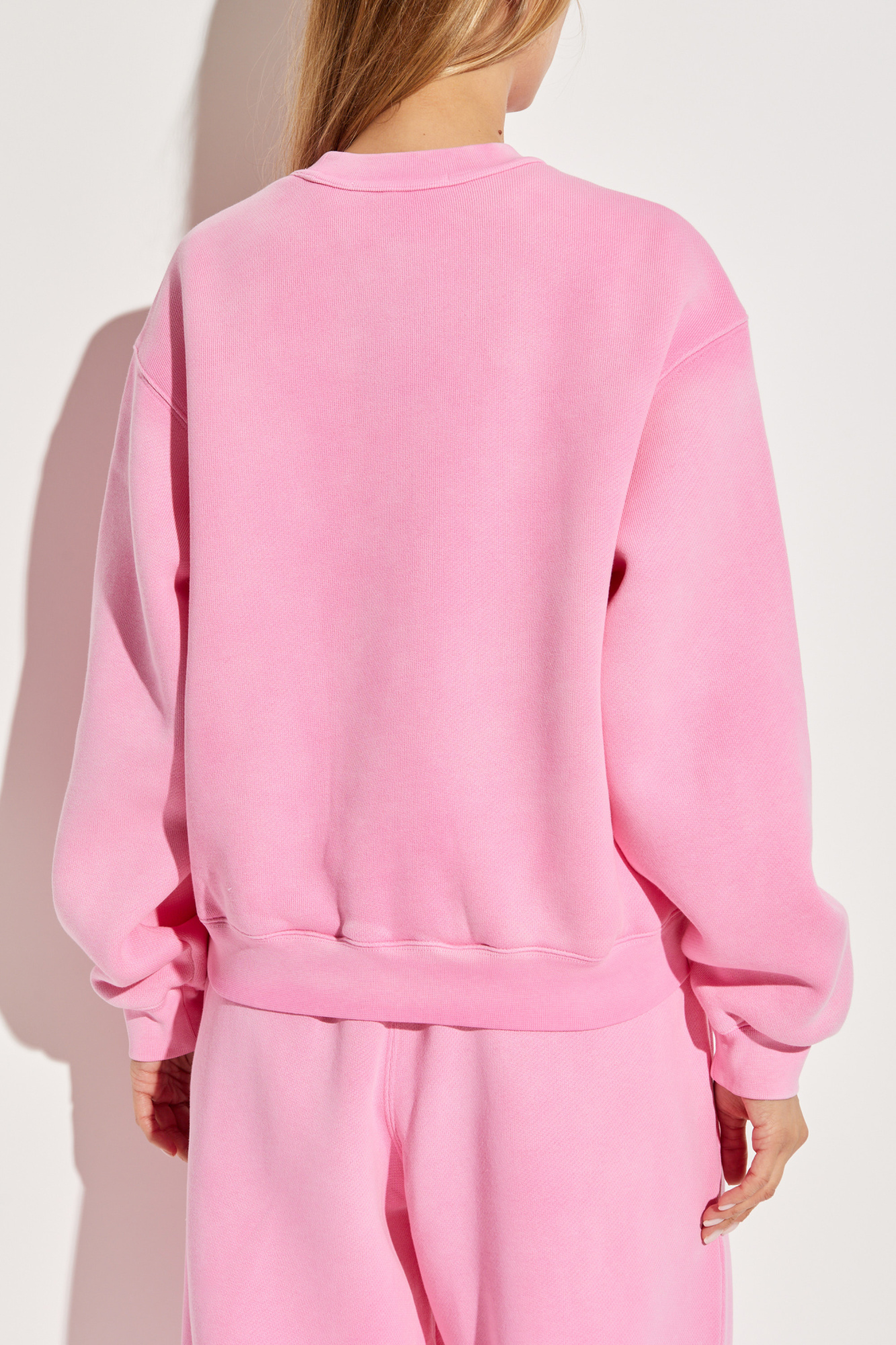 Pink Sweatshirt with printed logo T by Alexander Wang
